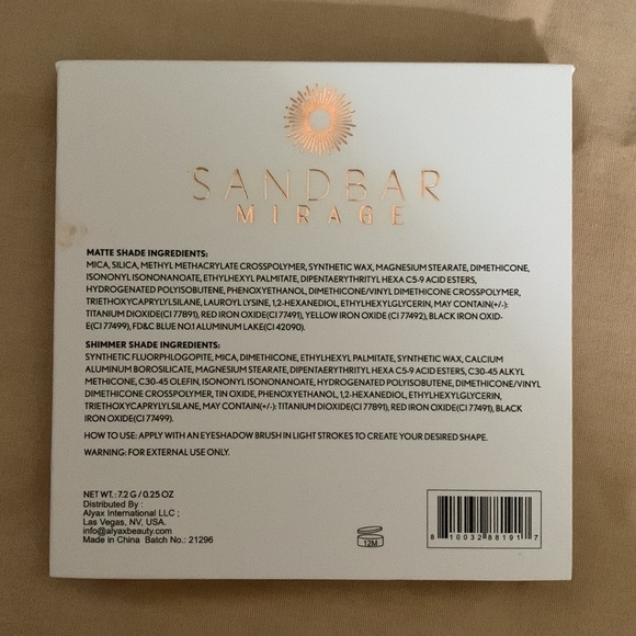 Sandbar Mirage eyeshadow palette - Picture 4 of 4